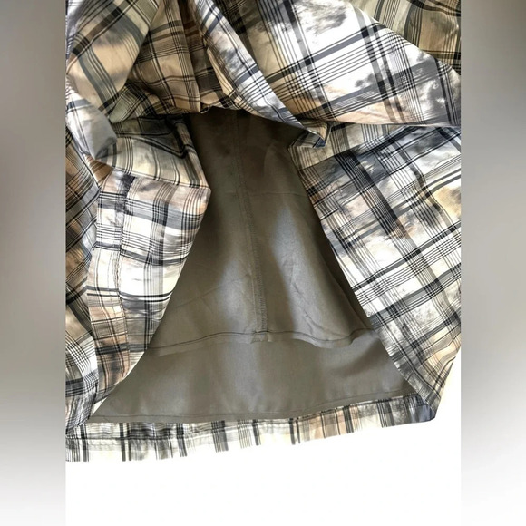 Peruvian Connection check plaid Brigitte Slip a-line lined dress 14 plus XL - Picture 9 of 10